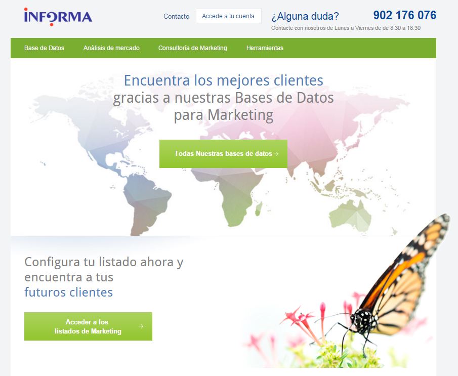 marketplace de marketing de informa