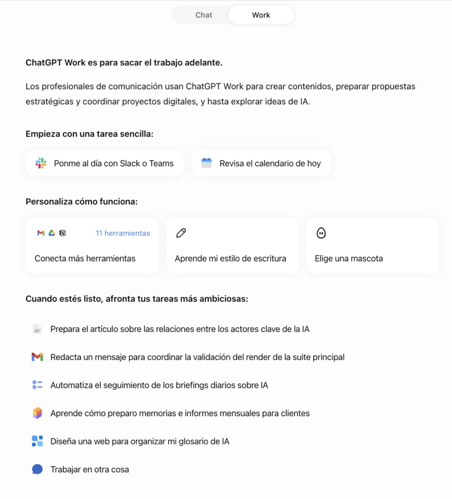 ChatGPT Work